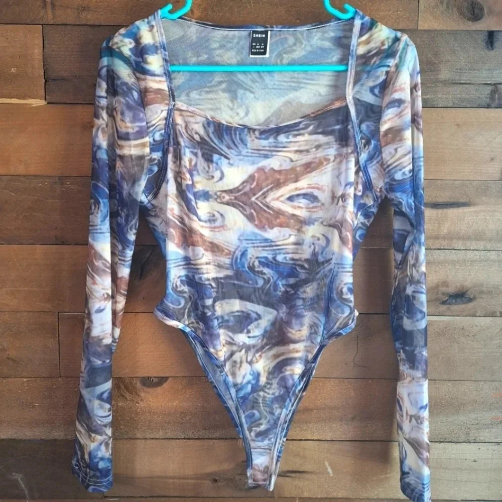 Shein Sheer Body Suit Size Large